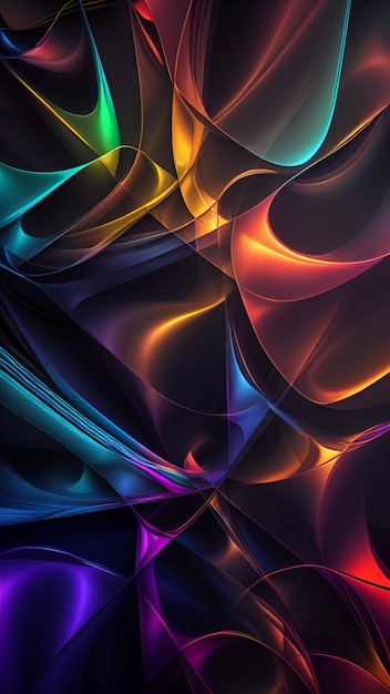 Linee e forme astratte di sfondo colorato di intensità geometrica