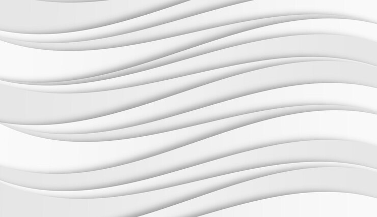 Foto linee ondulate bianche su sfondo bianco