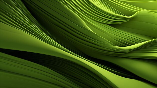 Linee verdi organiche astratte come sfondo