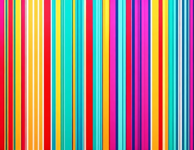 Linee verticali colorate e raggi al neon di sfondo Ai generati