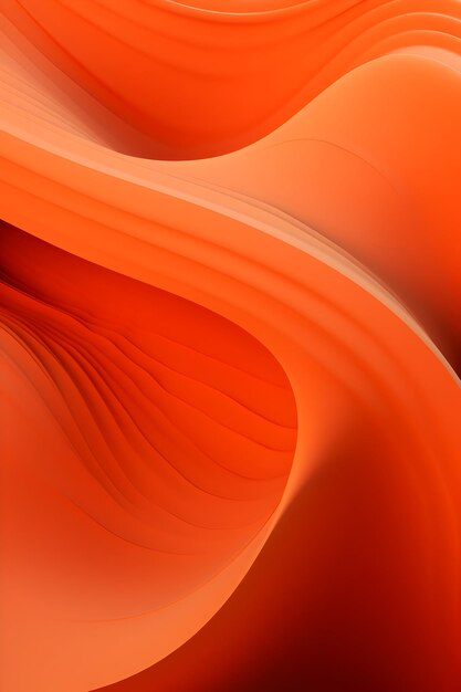 Linee verticali curve su superficie arancione