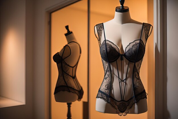 Lingerie sensuale su un manichino ai generative