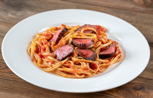 Linguine alla bistecca