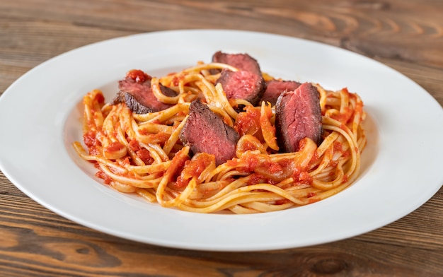 Linguine alla bistecca