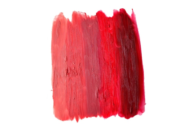 Lipstick pattern. From light to deep colour lipstick texture.