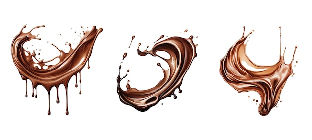 liquido di cacao cioccolato ai generato indulgenza dessert sciroppo di cacao pioggia dessert cacao cacao liquido illustrazione acquerello