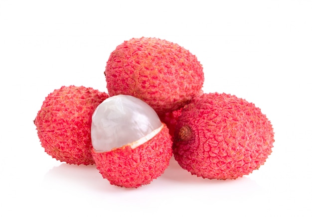 Litchi su bianco