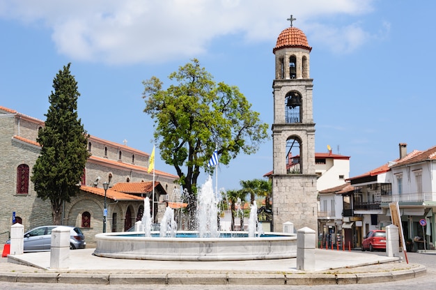 Litochoro, Grecia, piazza centrale