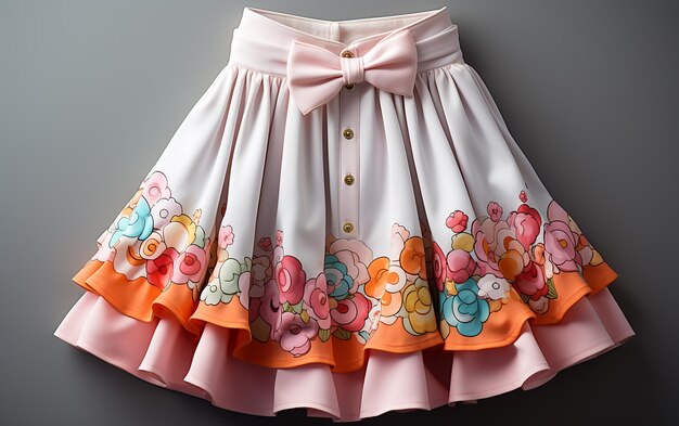 Little Blossom Sweet Baby Skirt su sfondo bianco