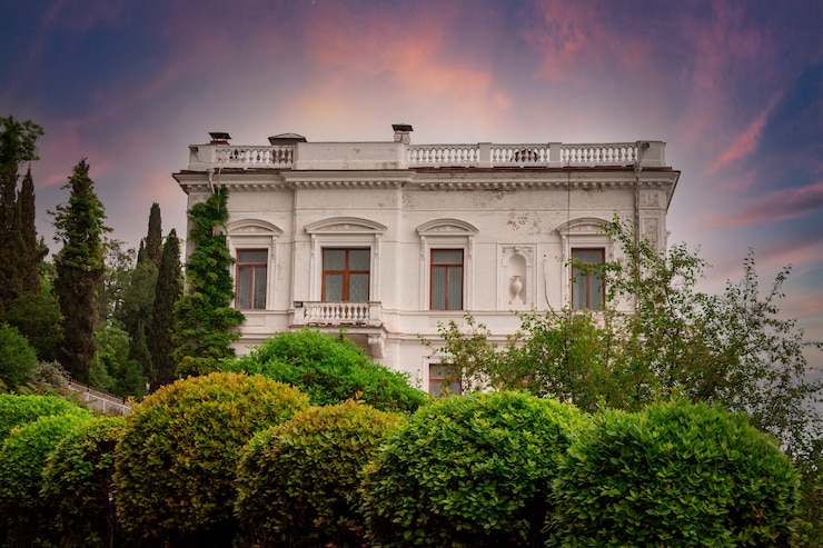 Livadia, Crimea - 5 giugno 2021. Livadia Palace e dintorni.