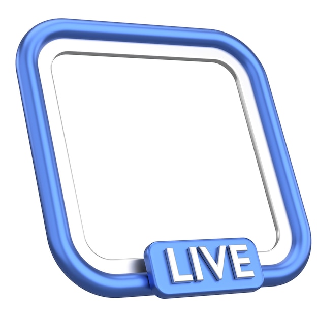 Live frame Illustrazione 3D in streaming live