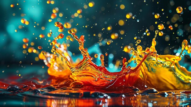 Lively Liquid Spectrum Colorful Colored Liquids Desktop Wallpaper
