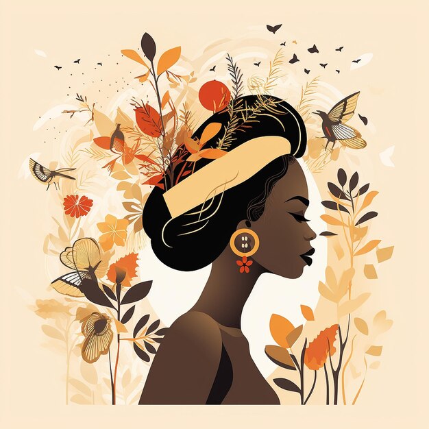 llustration della donna afroamericana