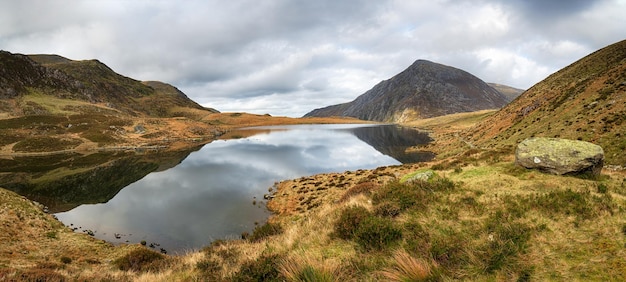 Llyn Idwal in autunno