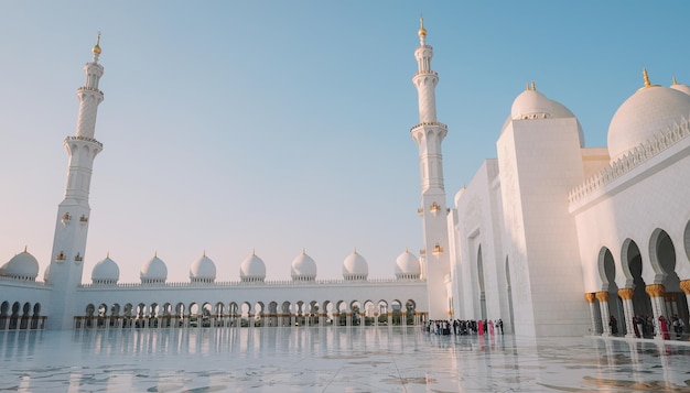 Lo sceicco zayed grande moschea ad abu dhabi