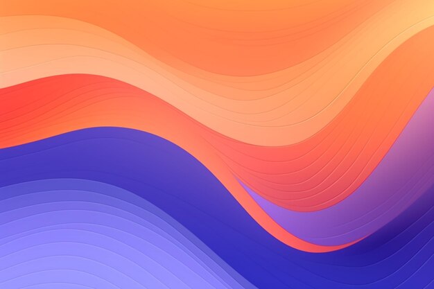Lo sfondo astratto ondata dinamica colorata è utilizzato per il sito web ui ux creatività e vibrazione