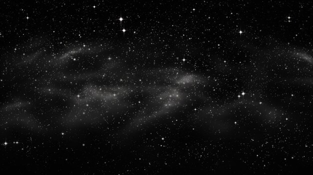 Lo sfondo del cielo stellato è di colore nero