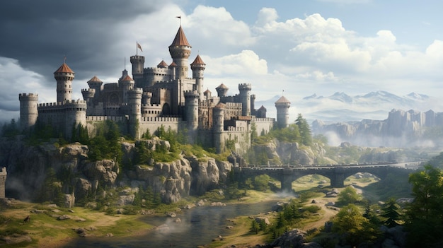 Lo sfondo del gioco Medieval Castles and Kingdoms