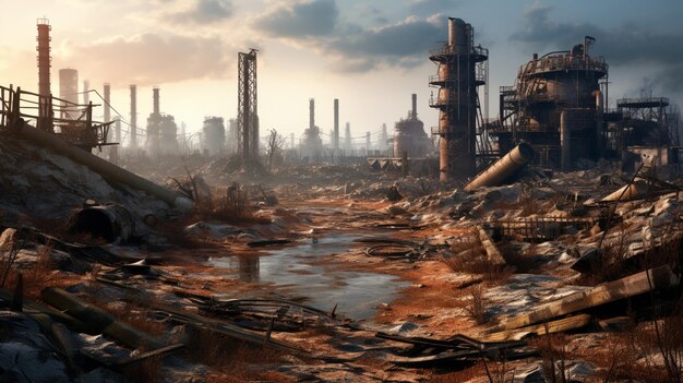 Lo sfondo del gioco PostApocalyptic Wastelands