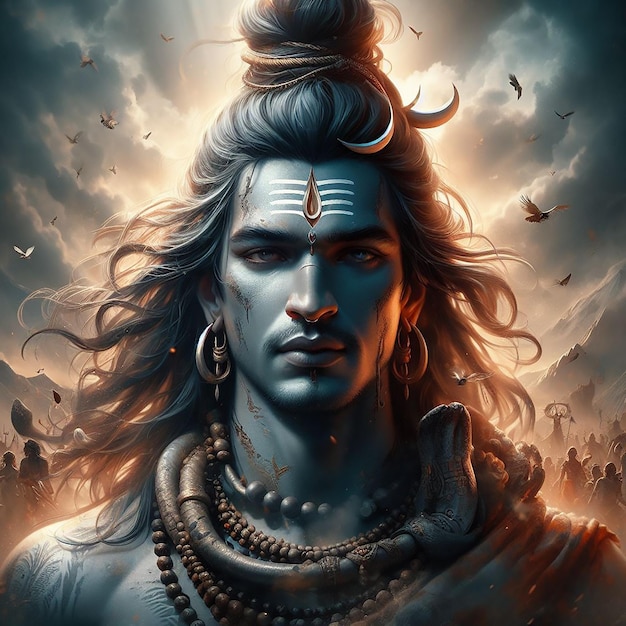 Lo sfondo dell'immagine di Mahadev generato dall'IA