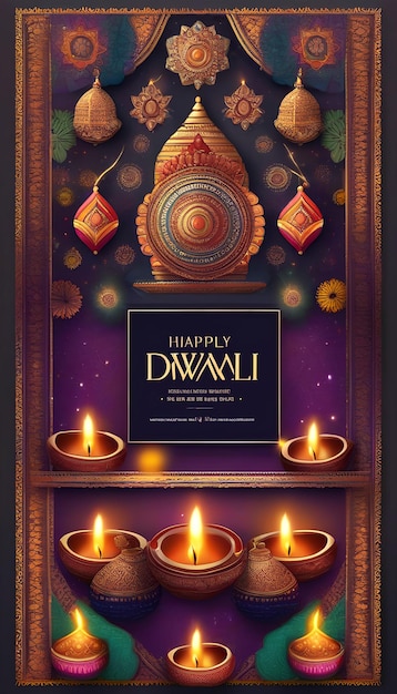 Lo sfondo della bandiera di Diwali