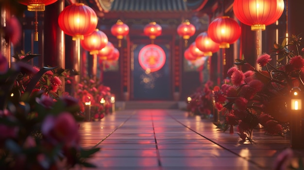 Lo sfondo della festa del Capodanno cinese