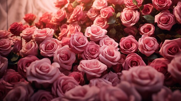 Lo sfondo rosa per il servizio fotografico Rose Theme