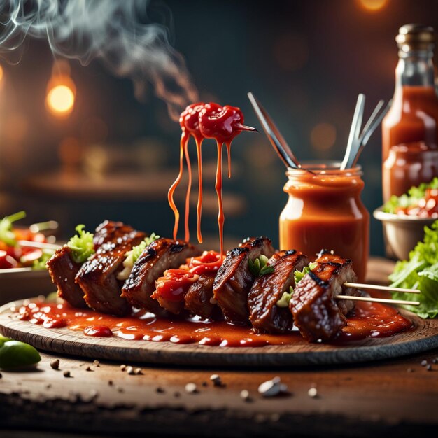 Lo shish kebab è un delizioso piatto di carne alla griglia preparato con carne di agnello o pollo e marinato