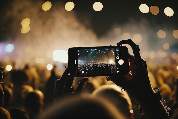 Lo smartphone cattura l'esperienza AI di ConcertFestival