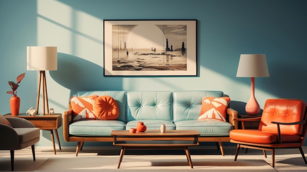 Lo spazioso lounge presenta decorazioni moderne e un concetto di design d'interni moderno