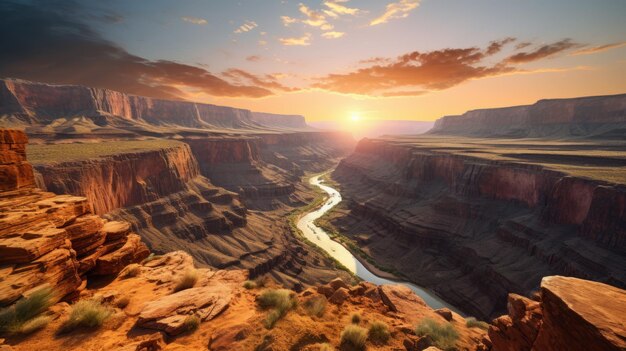 Lo spettacolare Sunset Canyon, uno sfondo romantico del Rangercore