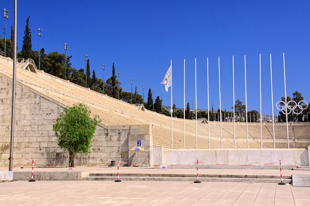 Lo stadio panatenaico di Atene in Grecia