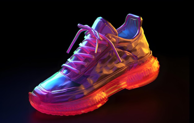 Lo stile 3D del colorato neon futuristico Metaverse Fashion Sneaker Shoes Product