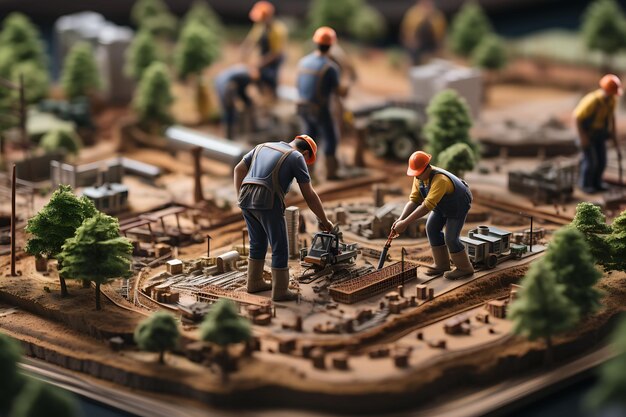 Lo stile di servizio fotografico Tiltshift con tecnologia avanzata mostra un look moderno, unico e futuristico