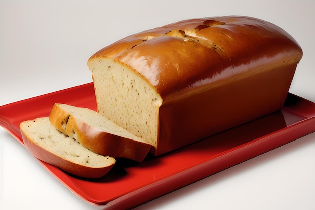 Loaf bread servizio fotografico estetico di pane prodotto sfondo isolato immagine generata dall'IA