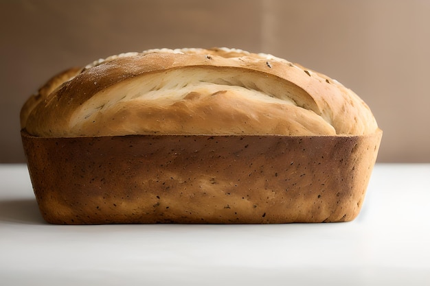 Loaf bread servizio fotografico estetico di pane prodotto sfondo isolato immagine generata dall'IA