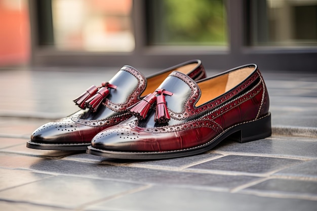 Loafer di lusso pieno di brogue