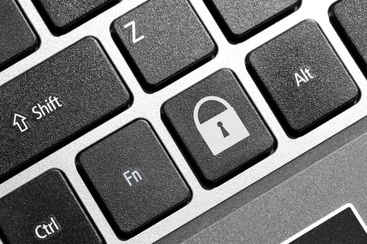 Lock button on the keyboard