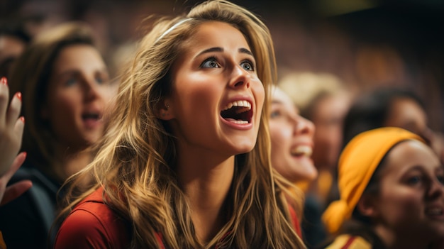 Lodando il poster visivo di Triumph per la squadra nazionale di calcio femminile spagnola