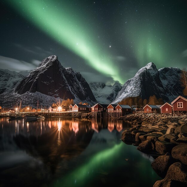 lofoten nel paesaggio norvegese