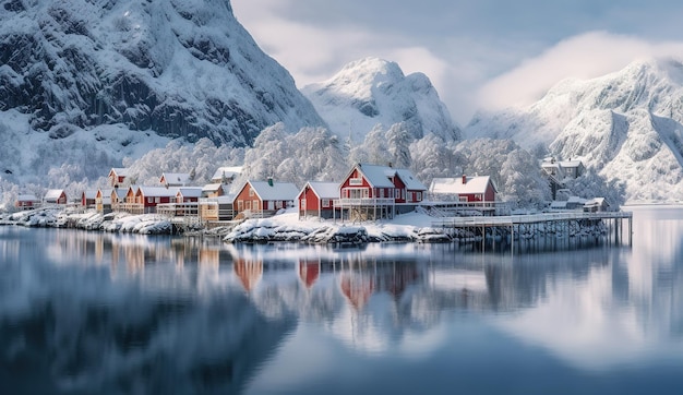 lofoten nel paesaggio norvegese