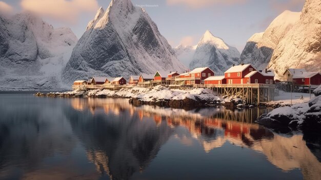 lofoten nel paesaggio norvegese