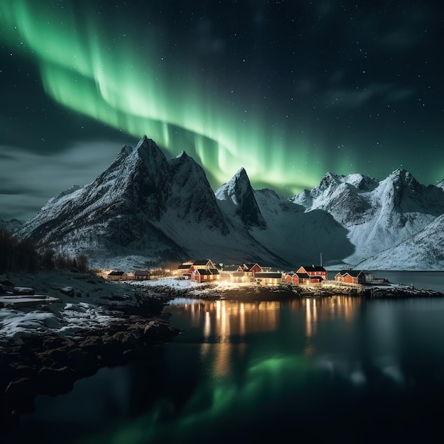 lofoten nel paesaggio norvegese