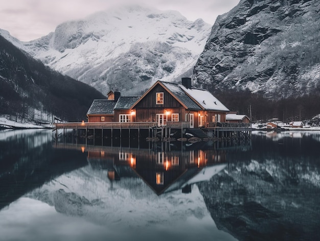 lofoten nel paesaggio norvegese