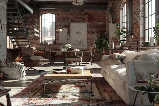 Loft urbano con accenti industriali e