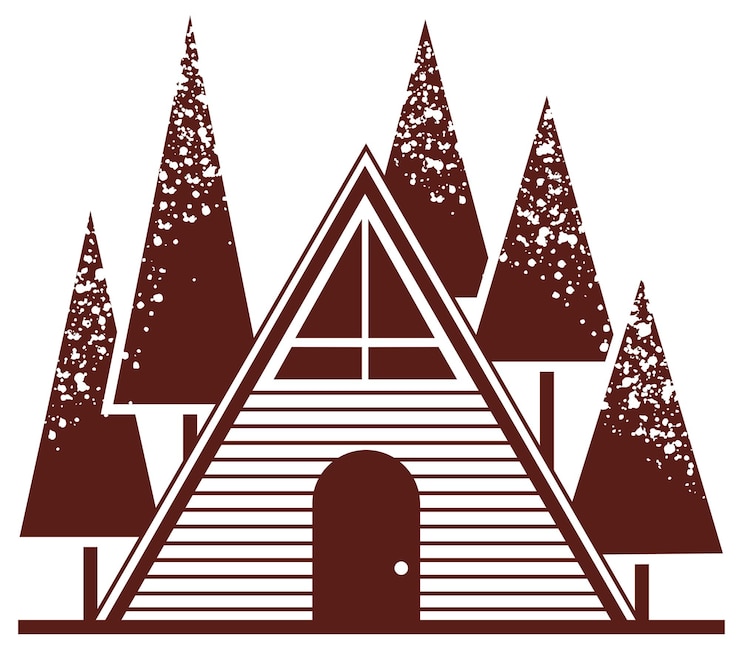 Foto log cabin logo png business illustrazione dell'identità aziendale