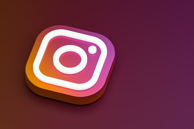 Logo 3d di Instagram