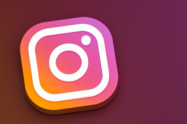 Logo 3d di Instagram