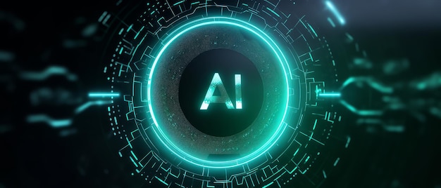 Logo AI logo ad alta tecnologia AI generativa