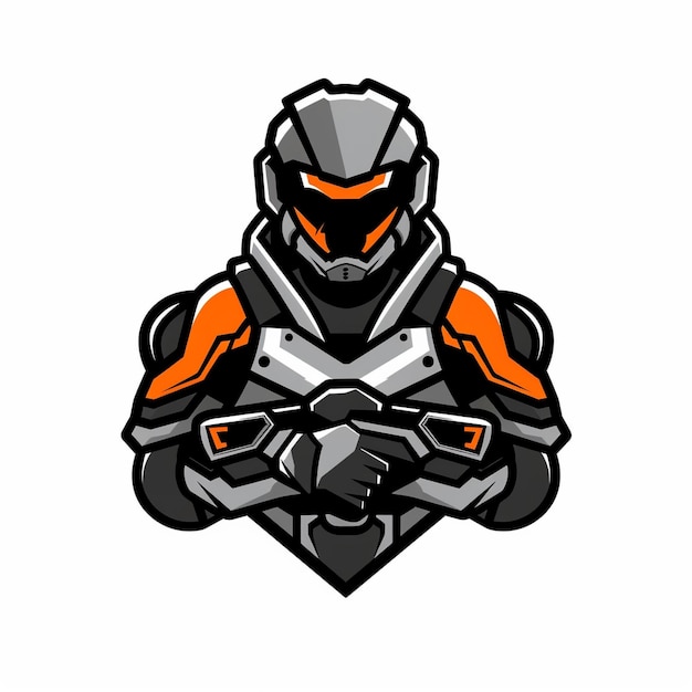Logo avatar di gioco per uno streamer di gioco o un canale di blogger